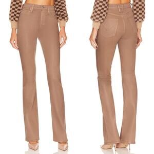 Hudson Jeans Faye UItra High Rise Flare Jeans Size 27 NWT $225 Coated Chinchilla